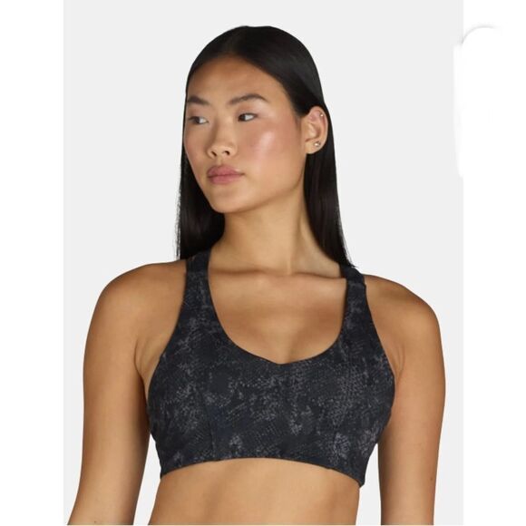 Women’s Snakeskin Print Active Sports Bra 2-Pack Size L - Picture 8 of 10